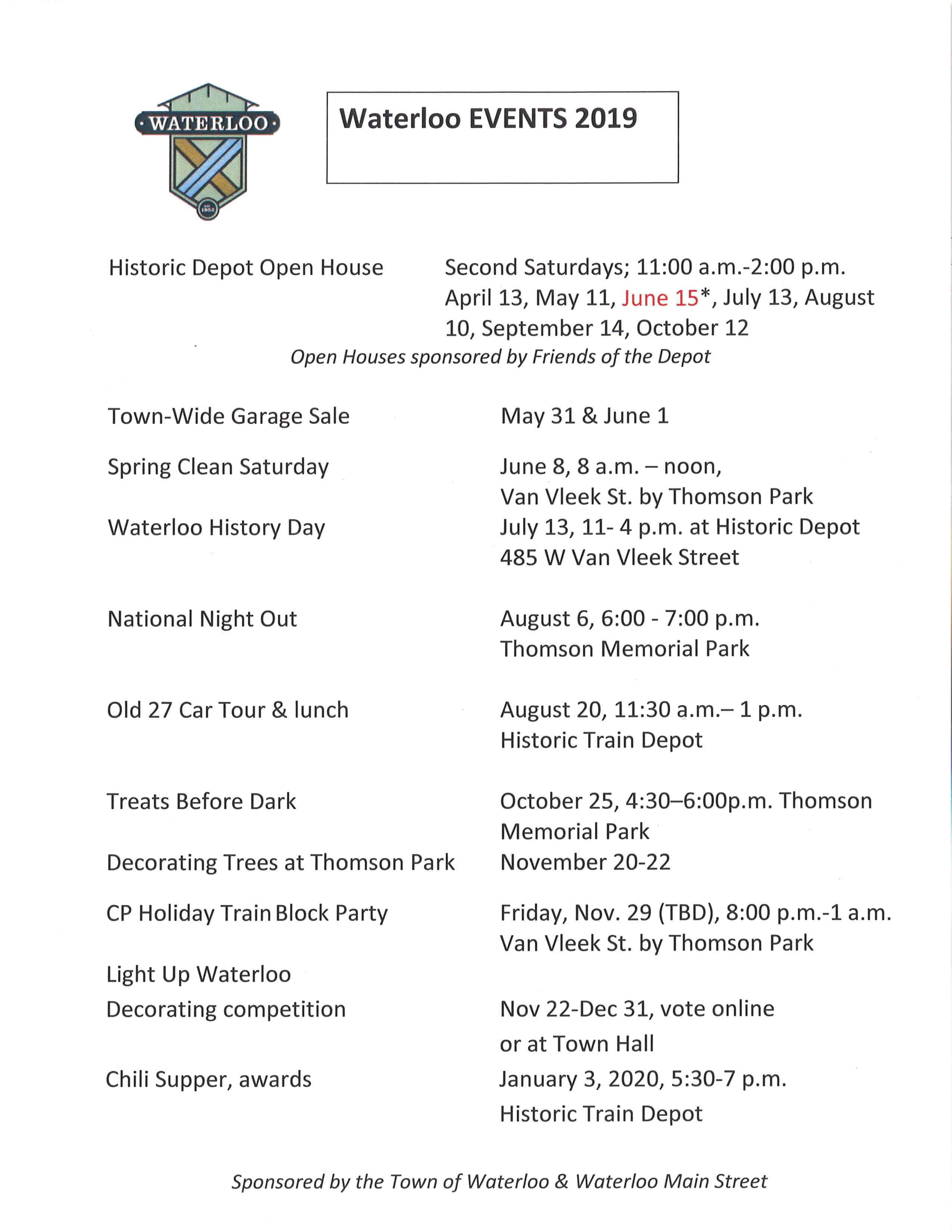 Waterloo Events 2019 Waterloo Waterloo Events 2019 Waterloo